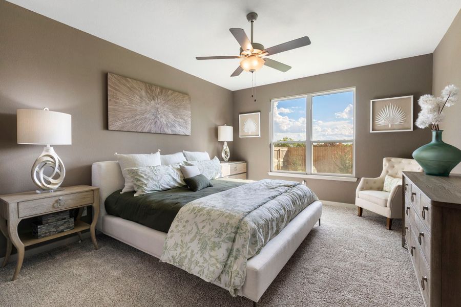 Furnished interior in a model home at Pagosa Springs in Bryan (Image 4).