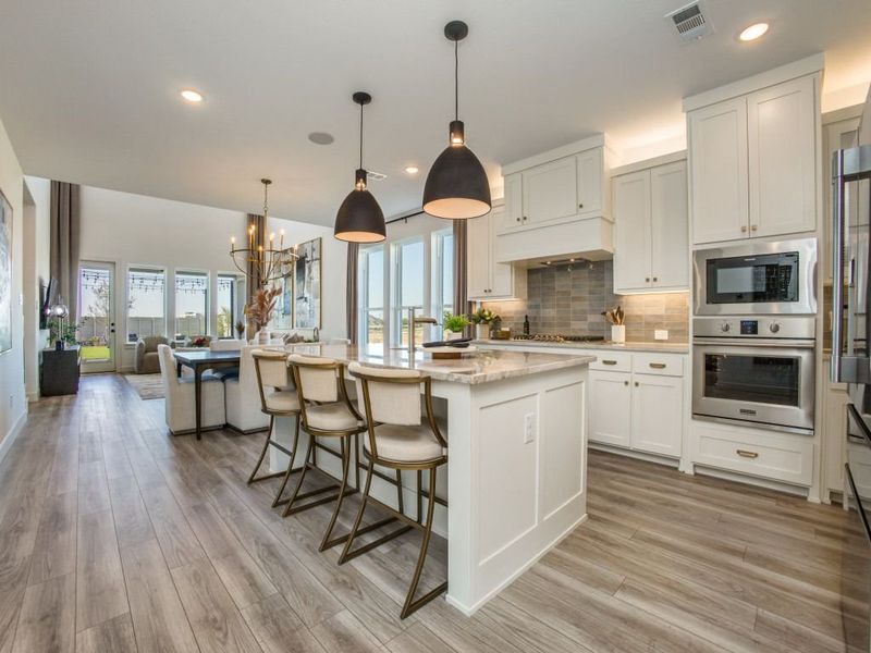 Furnished interior in a model home at Painted Tree - Woodland West in McKinney (Image 23).