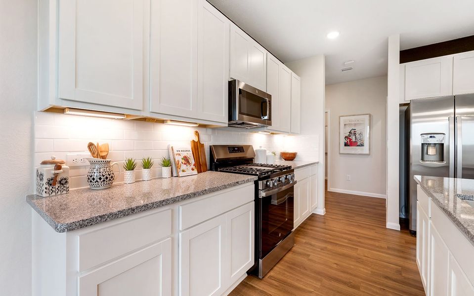 Furnished interior in a model home at The Canopies in Splendora (Image 14). Furnished interior in a model home at The Canopies in Splendora (Image 14).
