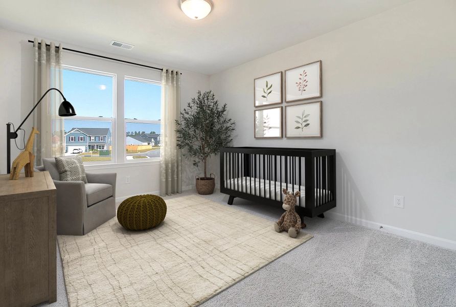 Furnished interior in a model home at Tea Farm: Lake Series in Ravenel (Image 9).