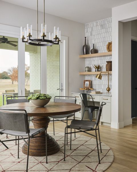 Furnished interior in a model home at Whitestone Estates in Parker (Image 7).