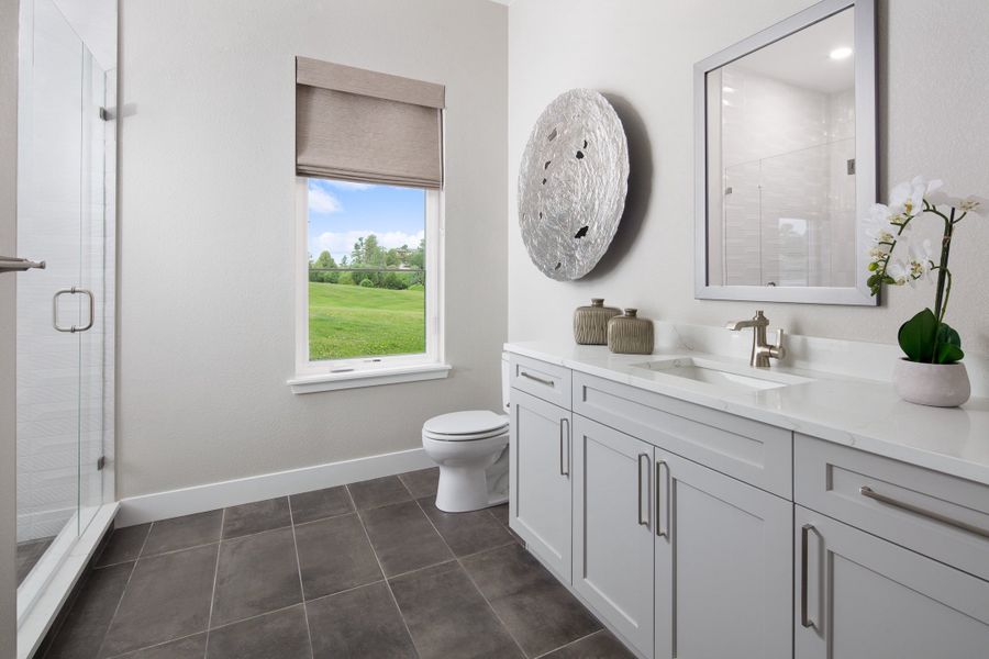 Furnished interior in a model home at The Summit at Castle Pines in Castle Pines (Image 32).