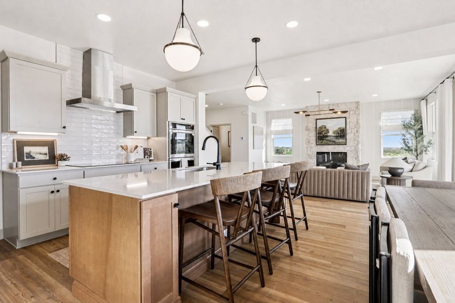 Furnished interior in a model home at Trailside Story Collection - Single Family Homes in Timnath (Image 6).