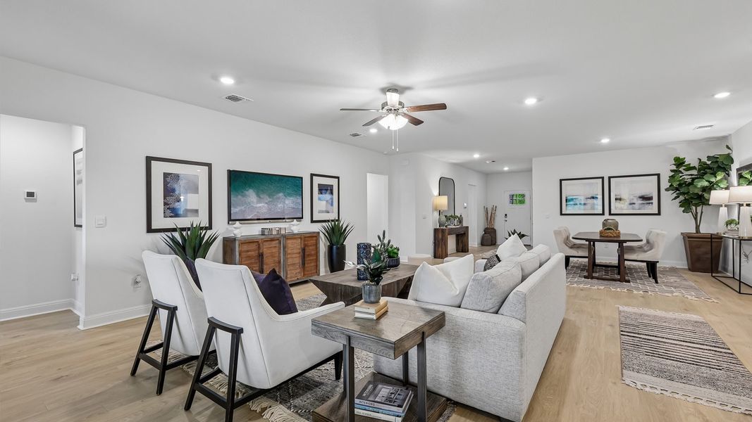 Furnished interior in a model home at Riverview in Georgetown (Image 7). Furnished interior in a model home at Riverview in Georgetown (Image 7).