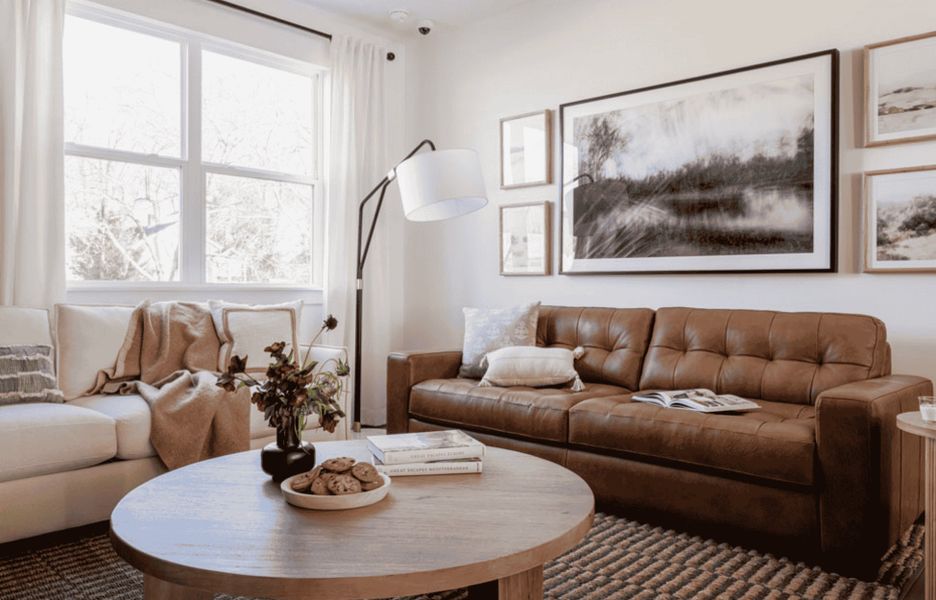 Furnished interior in a model home at Baler Mills in Gastonia (Image 2). Furnished interior in a model home at Baler Mills in Gastonia (Image 2).