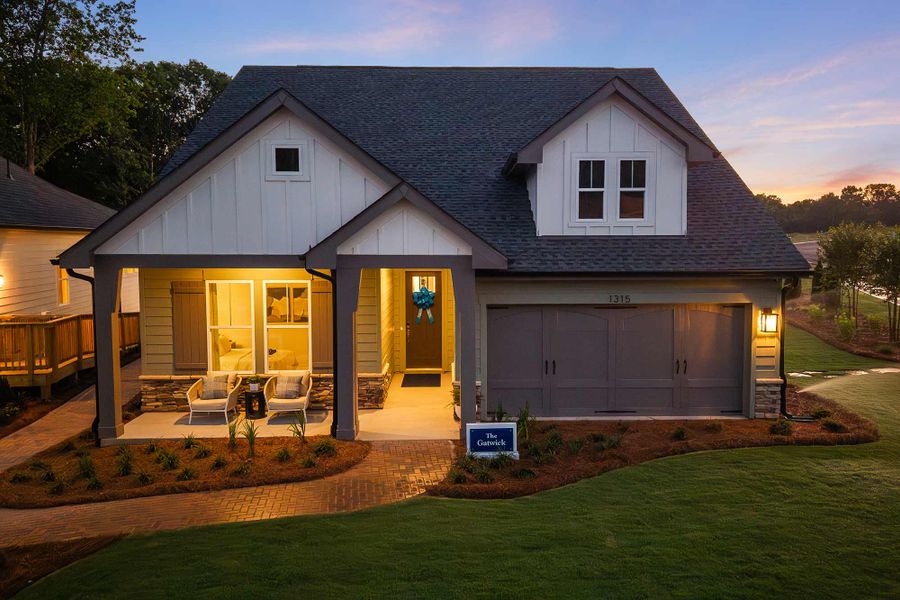Front exterior of a home in the Lanier Landing - Retreat Collection community, located in Gainesville, GA (Image 4).