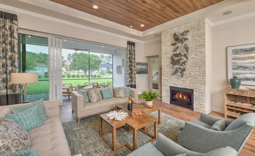 Furnished interior in a model home at Amelia National in Fernandina Beach (Image 5).