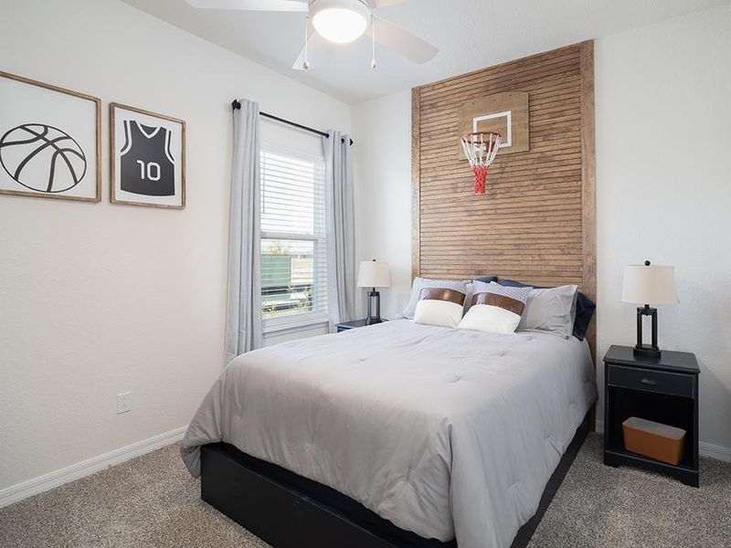 Versatile secondary bedrooms provide space for everyone in your household - Shelby model home in St. Cloud, FL