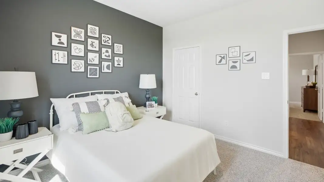 Furnished interior in a model home at Homestead in Temple (Image 25). Furnished interior in a model home at Homestead in Temple (Image 25).