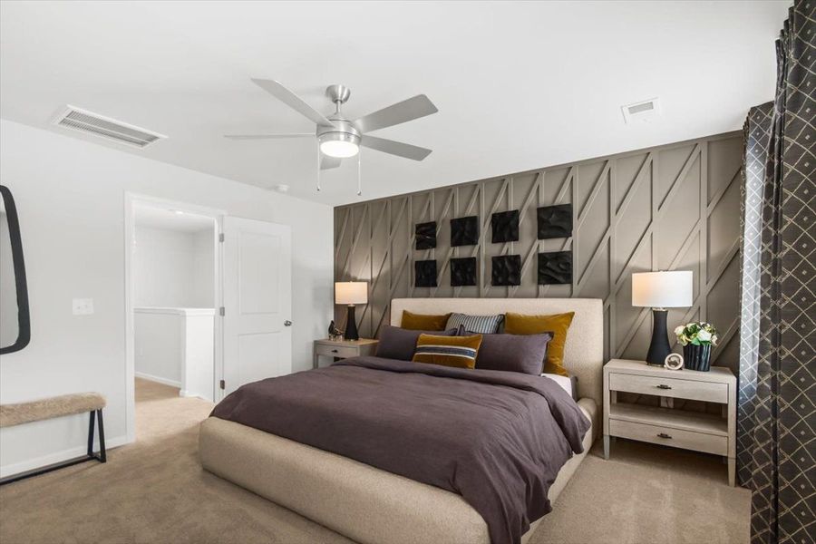 Furnished interior in a model home at Gardner Heights in Greer (Image 5).