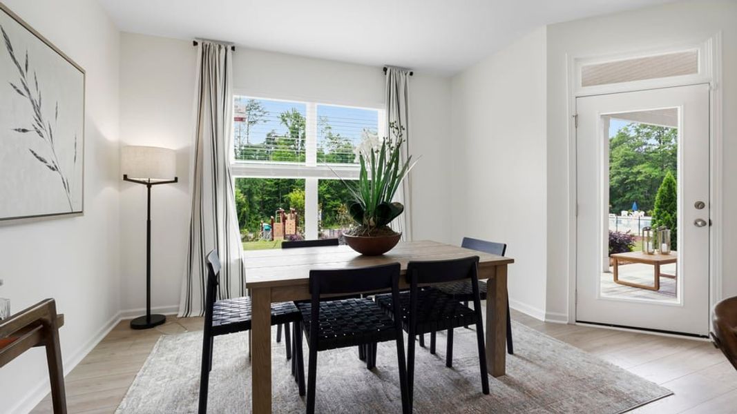 Furnished interior in a model home at Sherwood Gardens in Landrum (Image 27).