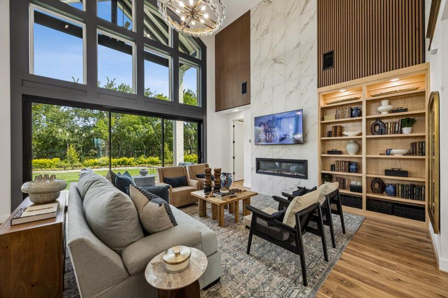 Furnished interior in a model home at Creekside at Elevon in Lavon (Image 10).