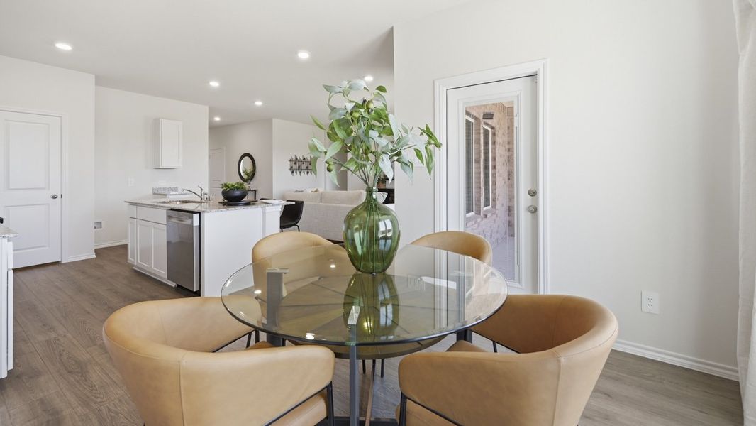 Furnished interior in a model home at Sanger Circle in Sanger (Image 59).