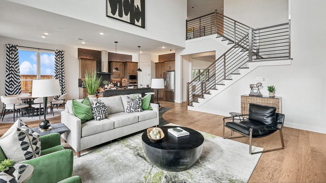 Furnished interior in a model home at Green Meadows Classic in Celina (Image 11).