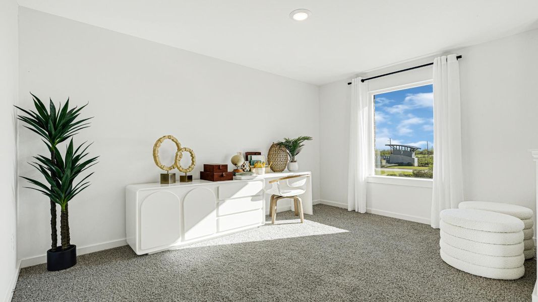 Furnished interior in a model home at Westward Pointe in Sealy (Image 27). Furnished interior in a model home at Westward Pointe in Sealy (Image 27).