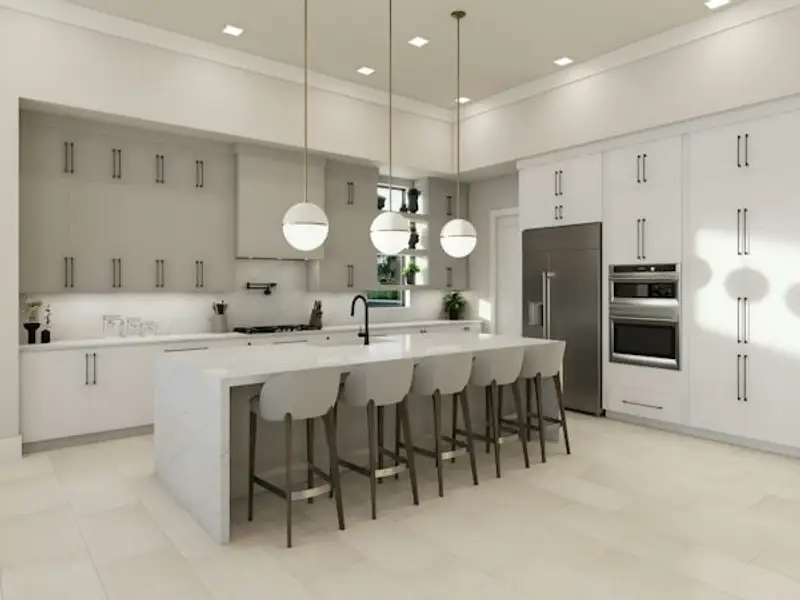 Furnished interior in a model home at Central Beach in Vero Beach (Image 8).