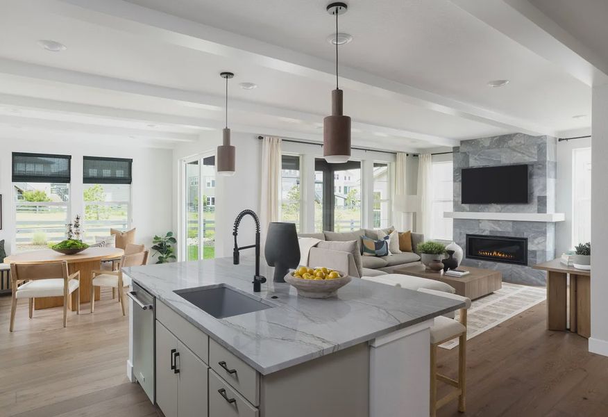 Emerson Model Kitchen, Dining + Great Room - 8 of 11