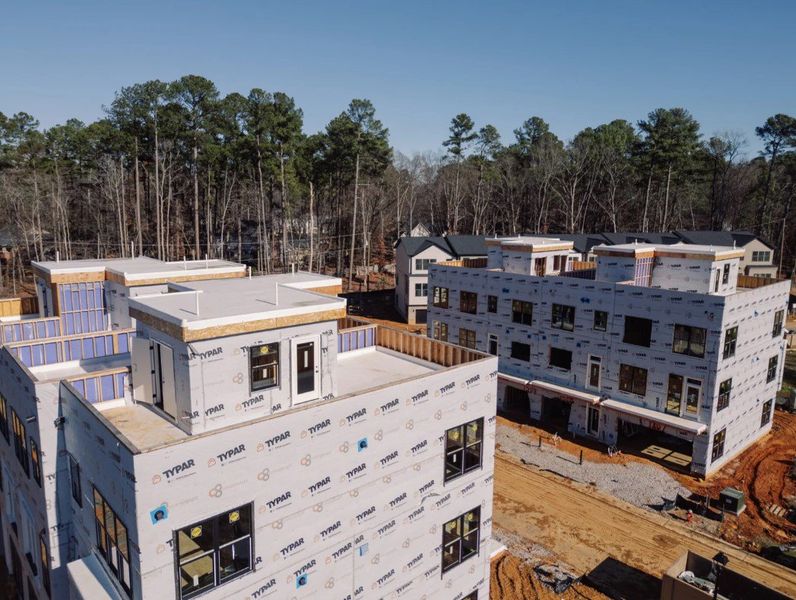 Homes under construction in the Coker Place community in Chapel Hill, NC (Image 15).
