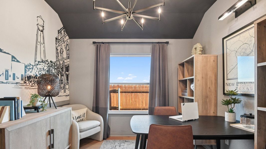 Furnished interior in a model home at Sunflower Ridge in New Braunfels (Image 22).