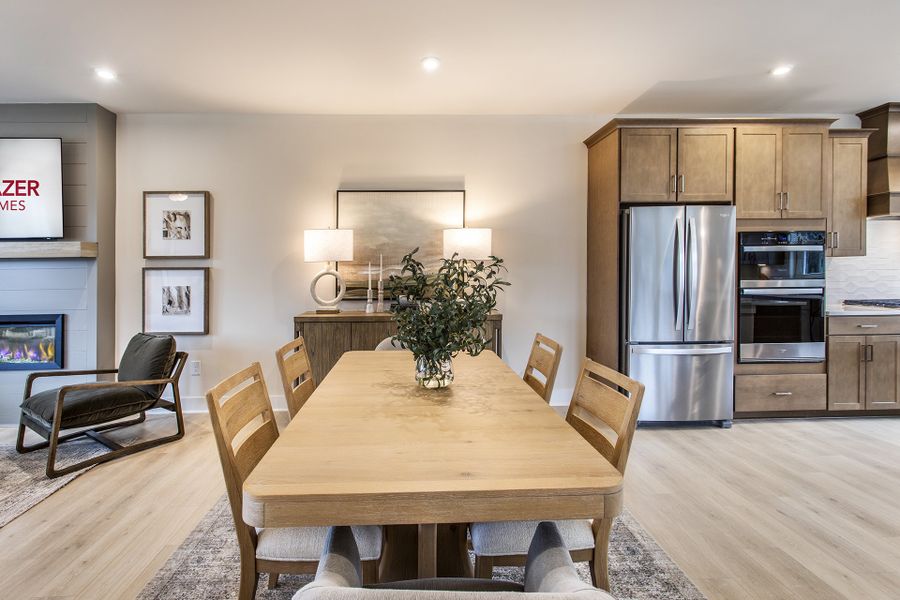 Furnished interior in a model home at Towne Village at Suwanee Dam in Sugar Hill (Image 4).