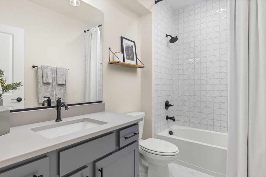 Plan C411 - American Legend Homes' Model in Sterling Ridge - Secondary Bathroom