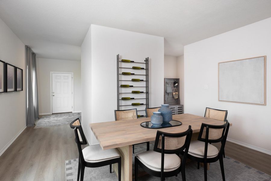 Furnished interior in a model home at Meadows at Hennersby Hollow 40's in San Antonio (Image 7).