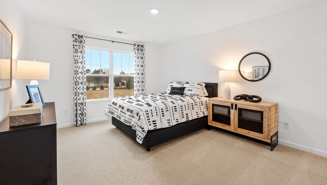 Furnished interior in a model home at Woodhaven in Spartanburg (Image 17).