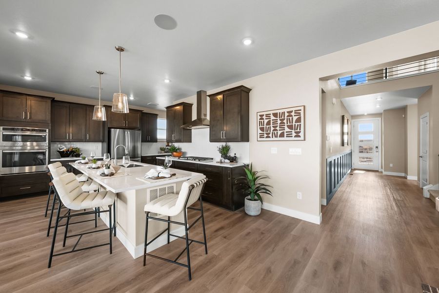 Furnished interior in a model home at Trumark Homes at Tanterra in Parker (Image 23).