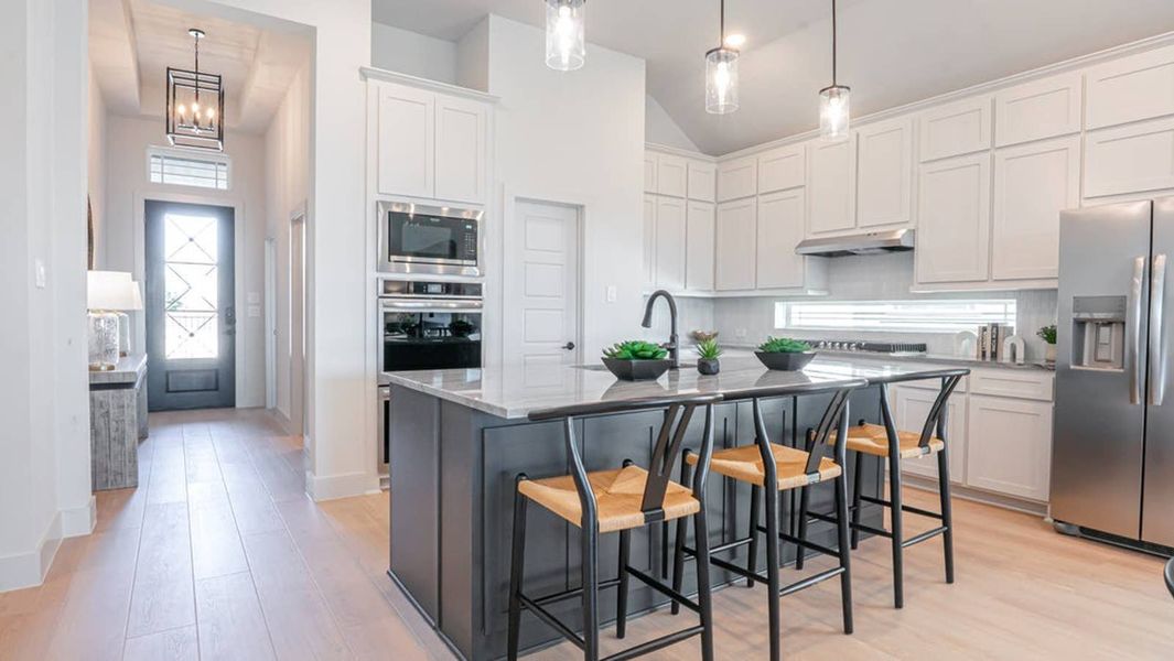 Furnished interior in a model home at Brookfield in Melissa (Image 25).