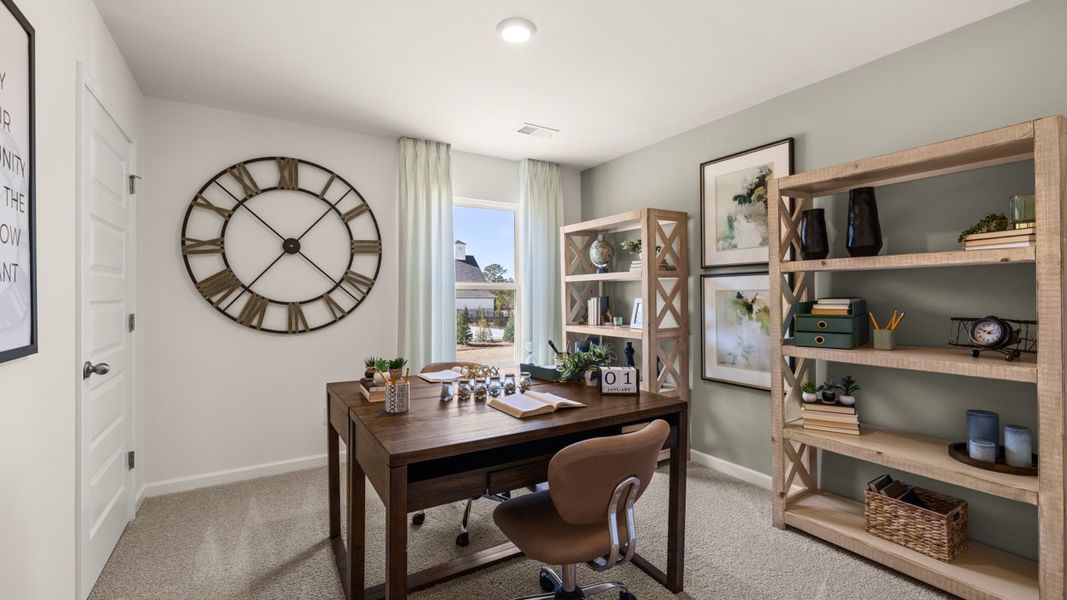 Furnished interior in a model home at Kingston Ranch at Lake Oconee in Buckhead (Image 18).