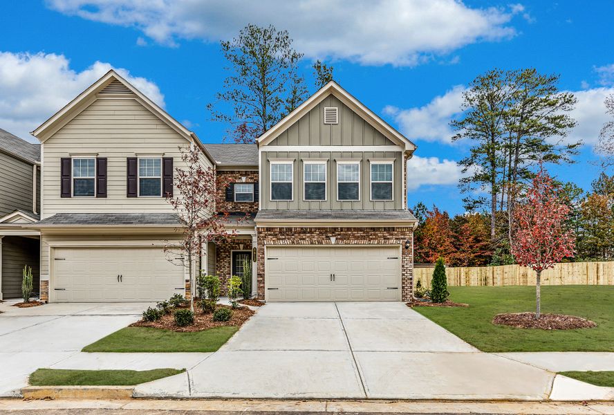 Front exterior of a home in the Glendale Towns community, located in Conyers, GA (Image 11).