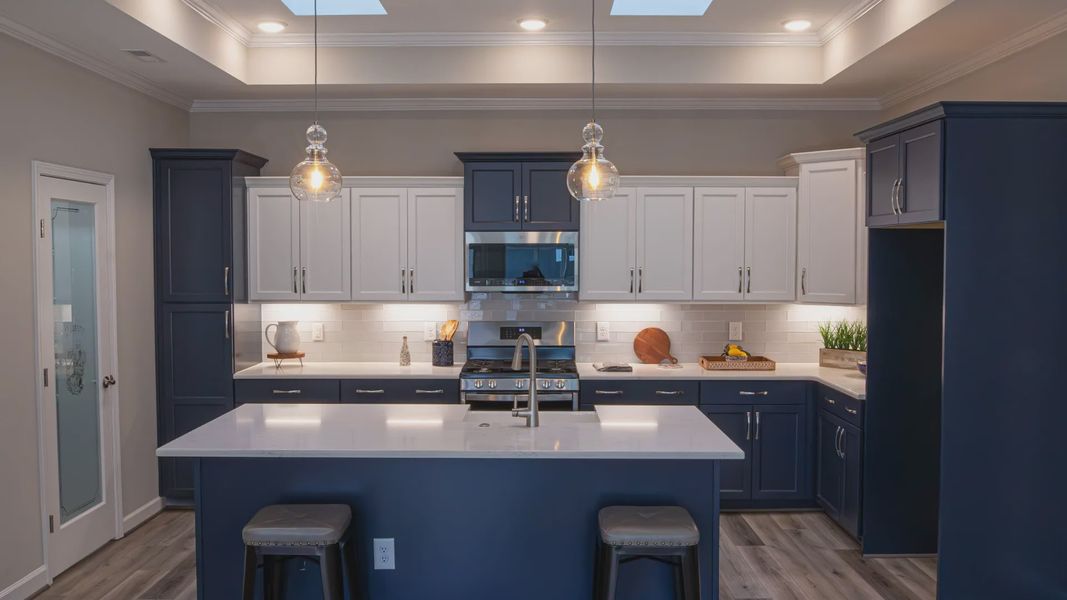 Furnished interior in a model home at The Landing at Sycamore Creek in High Point (Image 7).