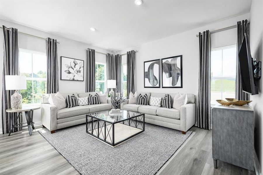 Furnished interior in a model home at Windsong Townhomes in Gallatin (Image 6).