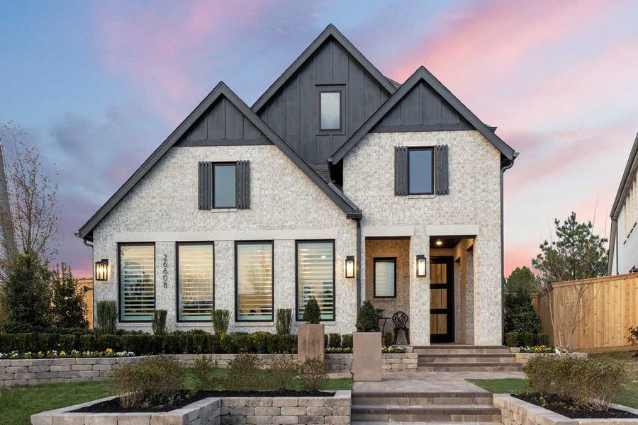 Front exterior of a home in the Kresston: 40ft. lots community, located in Montgomery, TX (Image 2). Front exterior of a home in the Kresston: 40ft. lots community, located in Montgomery, TX (Image 2).