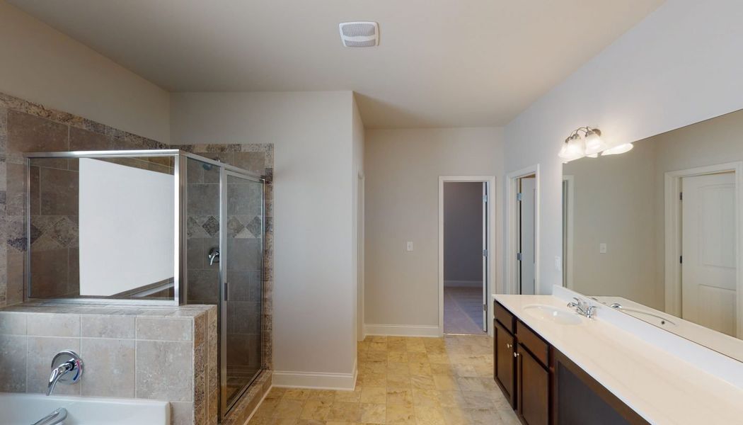 Furnished interior in a model home at Cove Lake Estates in Conley (Image 25).