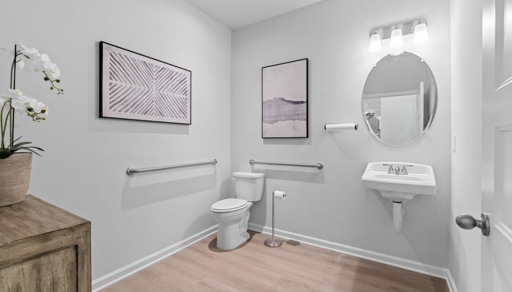 Furnished interior in a model home at Summerlin in Winder (Image 47).