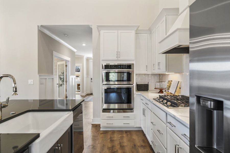 Furnished interior in a model home at Saratoga Oaks in Williamston (Image 18).