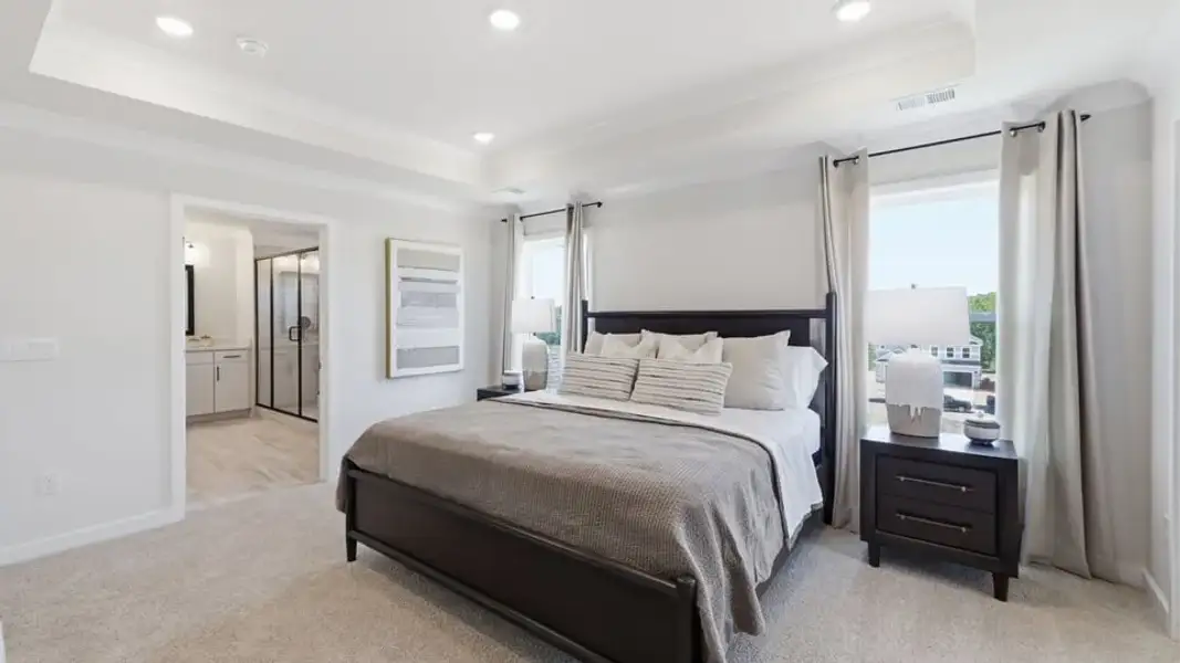 Furnished interior in a model home at Spring Ridge Reserve in Anderson (Image 35).