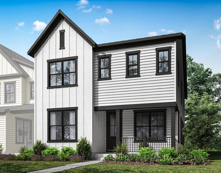 Front exterior of a home in the Seven Oaks community, located in Belmont, NC (Image 6).