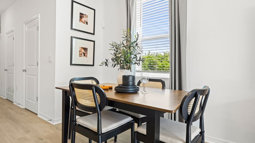 Furnished interior in a model home at The Towns at Tiburon in Nokomis (Image 50).