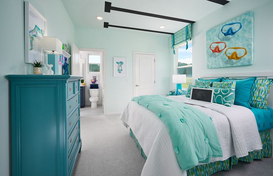 Furnished interior in a model home at Summerbrooke in Mount Dora (Image 24).