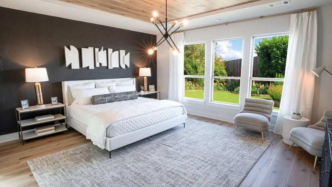 Furnished interior in a model home at Westside Preserve in Midlothian (Image 8).
