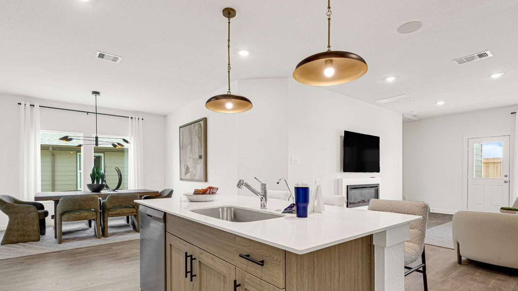 Furnished interior in a model home at Holly Ridge in Rosenberg (Image 7).