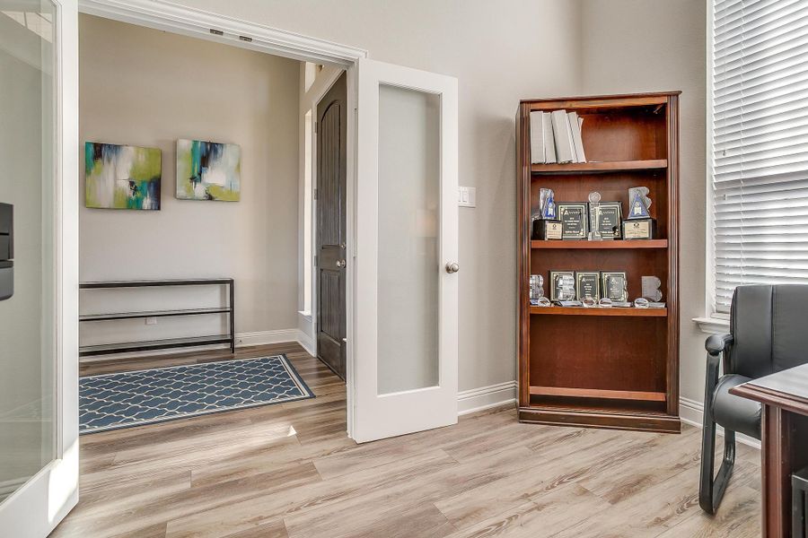 Furnished interior in a model home at Creekview Farms in Greenville (Image 8).