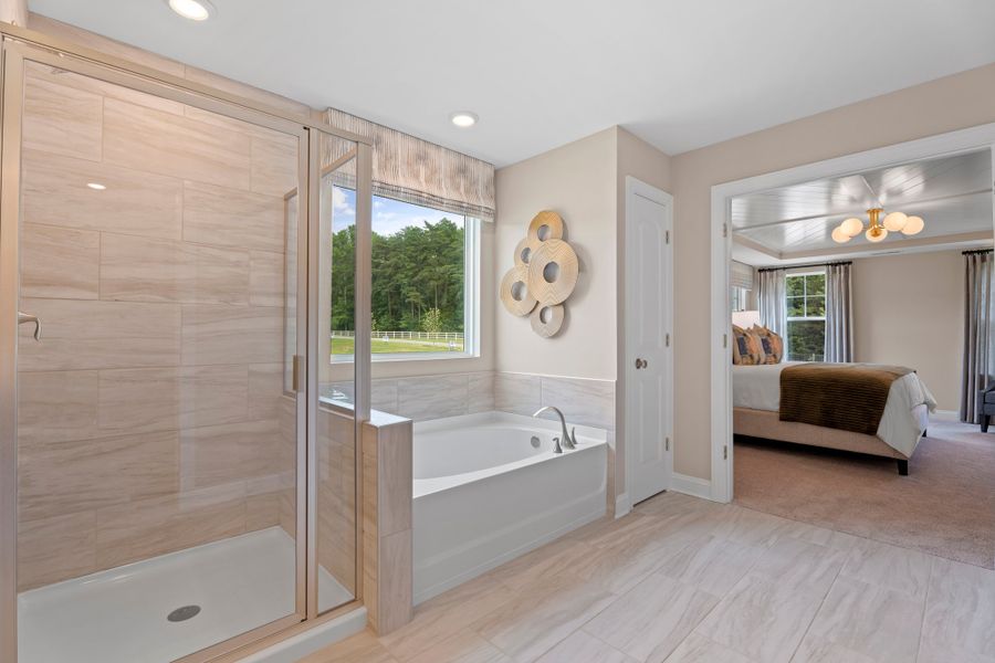 Furnished interior in a model home at Hopewell Garden in Winston-Salem (Image 15).