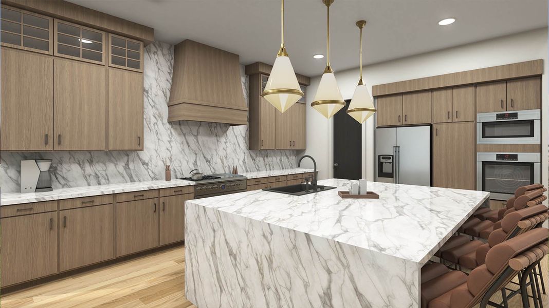 Furnished interior in a model home at Friendswood Trails in Friendswood (Image 6).