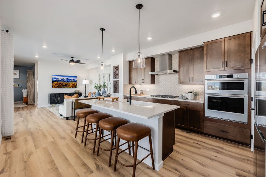Furnished interior in a model home at Painted Prairie in Aurora (Image 42).