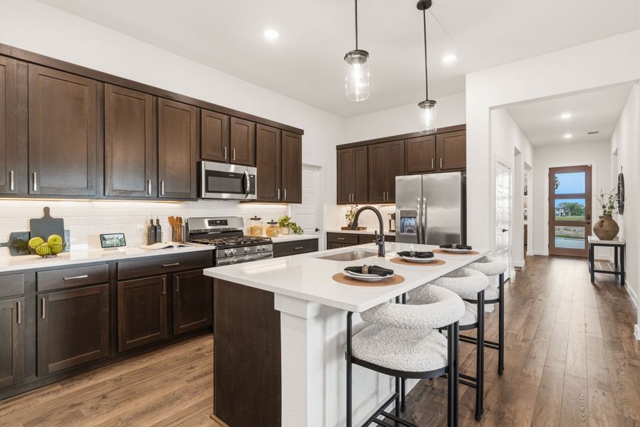 Furnished interior in a model home at Diamond Meadows in Fort Worth (Image 3).