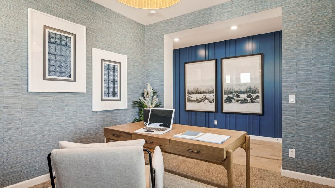 Furnished interior in a model home at Westpark in Buckeye (Image 8).