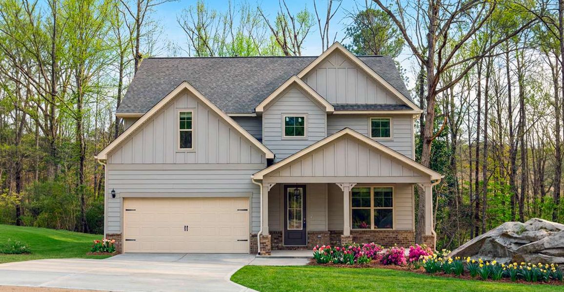 Front exterior of a home in the Stone Brooke community, located in Gray, GA (Image 1). Front exterior of a home in the Stone Brooke community, located in Gray, GA (Image 1).